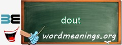 WordMeaning blackboard for dout